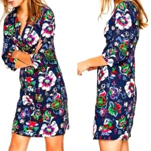 Boden Floral Mini Dress - Blue, Green, Pink